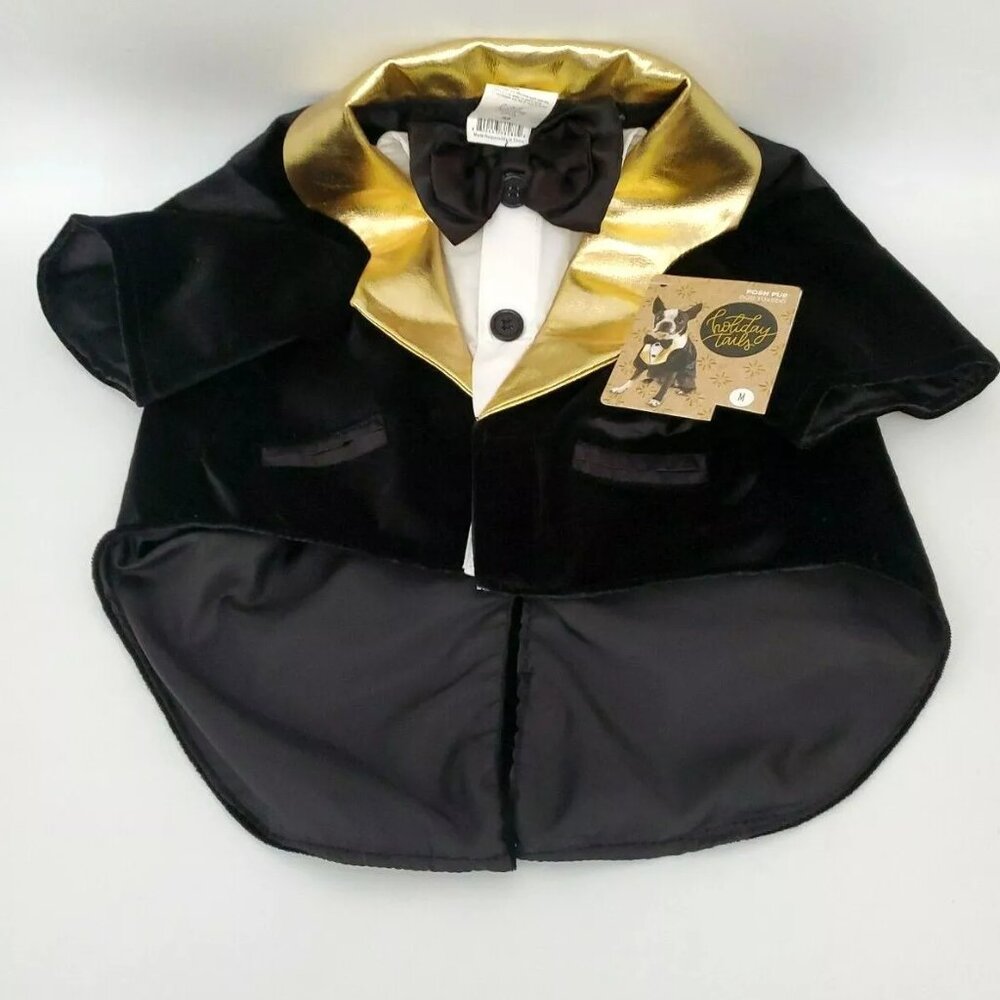 Holiday Tails Dog Tuxedo Formal Wear for Black Tie Events Weddings Size Medium